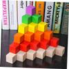 Hohopeti Wooden Cubes Small Blocks for Boys and Girls Kindergarten School Supplies Craft Cube view 2