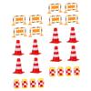 BESPORTBLE 24Pcs Road Traffic Signs for Engaging Cognitive Plaything for Role Play and Imaginative Learning view 1