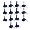 14-Packs 12 Inch Doll Stands Plastic Action Figure Stands 1/6 Scale U & Shape Display Bases for Figures Black view 3
