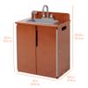 Back2School Express Chef's Station Kids Wooden Pretend Kitchen Sink, Play Kitchen, Dark Walnut view 2