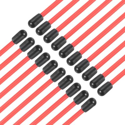 uxcell 160mm Plastic Protection Antenna Tube, RC Antenna Tube with Caps for RC Car Boat Drone Receiver(Red, 20 Pcs)