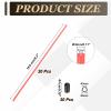 uxcell 160mm Plastic Protection Antenna Tube, RC Antenna Tube with Caps for RC Car Boat Drone Receiver(Red, 20 Pcs) view 2