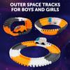 USA Toyz Galactic Race Tracks for Kids- 250pk Speedway Race Car Track Set with 225 Flexible Roads, 2 LED Toy Cars, Tunnels, Gate, Bridge, Intersection, Space Toys, STEM Building Toy for Boys and Girls view 2
