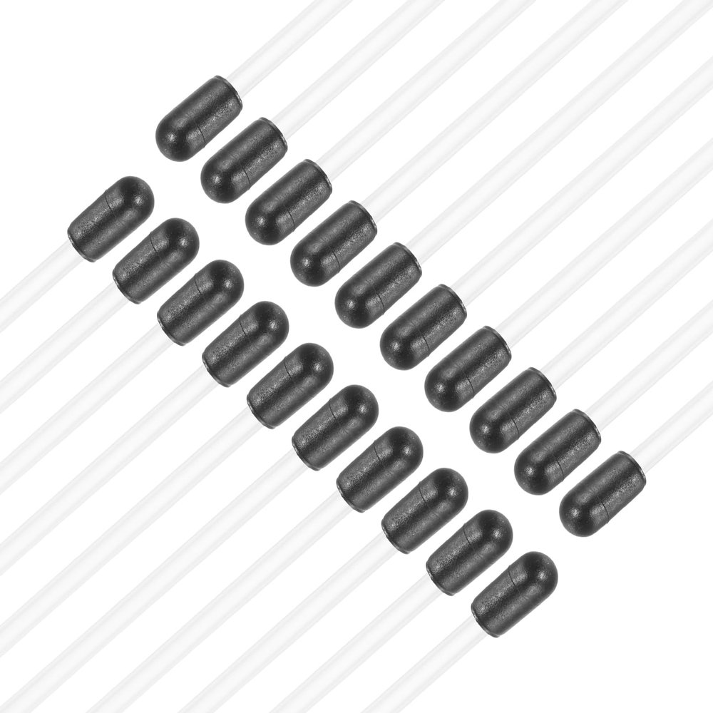 uxcell 160mm Plastic Protection Antenna Tube, RC Antenna Tube with Caps for RC Car Boat Drone Receiver(White, 20 Pcs)