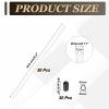 uxcell 160mm Plastic Protection Antenna Tube, RC Antenna Tube with Caps for RC Car Boat Drone Receiver(White, 20 Pcs) view 2