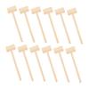 Kisangel 12Pcs Mini Wood Hammer for Solid Wood Mallet Fun Hammering for Boys and Birthday for Encourages Coordination and view 1