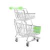 Yardwe Small Double Layer Miniature Shopping Cart Toy Cute Desk Decor and Organizer for Home Office and Parties Valentine Day Mother Day and Birthdays view 1