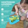 Tovla Jr. Toddler Cutting Set  Real Kids Knife & Chopper with Safety Gloves, Peeler & Visual Recipe Book  Montessori Cooking Tools Ages 38, Premium Gift for Kids view 4