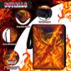 1008 Card Binder 9 Pocket, 3-Ring Trading Card Binder with 56 Page Removable Sleeves, High Storage Waterproof Trading Card Holder Collection Card Album Carrying Organizer Case for MTG TCG Cards -Fire view 4