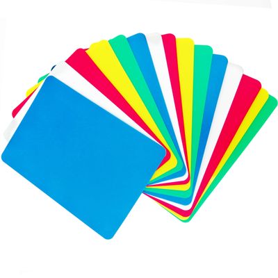XANADU 15 Pack Poker Cut Cards Plastic Poker Size Card Cutting Set 5 Assorted Colors for Casino Deck Cutting Cards Smooth & Matte Sides