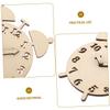 OSALADI 2sets Wooden DIY Alarm Clock Puzzle Parts Kit for Homeschooling Toy Clock for Toddlers view 3