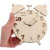 OSALADI 2sets Wooden DIY Alarm Clock Puzzle Parts Kit for Homeschooling Toy Clock for Toddlers view 4