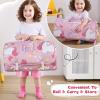 DJY Toddler Nap Mat Pink Unicorn Slumber Bag,Kid Sleeping Mat with Removable Pillow & Minky Blanket,Perfect for Daycare,Preschool,Kindergarten,Travel view 3