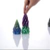 2 Pack Impossible Cone,Spiral Cone Fidget Toys - Christmas Pine Cone Design with 2-Tier Stackable Spirals,3D Printed Desk Decor for Anxiety Relief, Cool Office Gift Set for Adults&Kids view 3