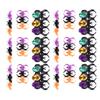 ibasenice 60 Pcs Halloween Finger Ring Spider and Bat Rings for Fun Party Props and Decorations for Costume Parties and Festivals view 1