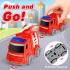 IJIGU Truck Toys for Toddler 1, 2, 3, 4 Year Old Boy, City Fire Transport Trucks Toy Set, Ideal Christmas Birthday Gifts for Kids. view 3