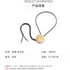 ZYIBPMSJKQCFK Rose Necklace Retro Irregular Metal Round Plate Necklace Adjustable,silvery,108cm view 4