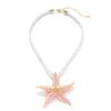 ZYIBPMSJKQCFK Enamel Starfish Pendant Necklace Marine Animal Accessories,pink,44.2+7cm view 1