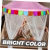 Hemobllo Boys and Girls Half-Round Bed Canopy Tent for Toddler Breathable Hanging Dome Tent Sidewalls Soft Gauze Curtain for Indoor Playroom for Reading Corner and Bedside Decor view 3