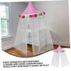 Hemobllo Boys and Girls Half-Round Bed Canopy Tent for Toddler Breathable Hanging Dome Tent Sidewalls Soft Gauze Curtain for Indoor Playroom for Reading Corner and Bedside Decor view 4