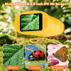 1000X Digital Handheld Microscope for Kids with 2.0" IPS Screen, Easter Gifts Portable STEM Science Lab Toy, Rechargeable Pocket Microscope Educational Gift for Boys & Girls Age 4-6 8-12, Orange view 3