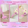 Kids Vacuum Toy That Really Works 3 in 1 Toddler Vacuum Cleaner with Realistic Suction, Role Play STEM Educational for Girl Boy 3 4 Year Old (Pink) view 4