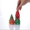 2 Pack Impossible Cone,Spiral Cone Fidget Toys-Christmas Pine Cone Design with 2-Tier Stackable Spirals, Desk Decor for Anxiety Relief, Cool Office Gift Set for Adults&Kids view 3
