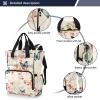 Diaper Bag Backpack Tote Multifunction Baby Nappy Changing Bags Chinese Style Butterfly Large with Stroller Straps Travel view 2