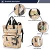 Diaper Bag Backpack Tote Multifunction Baby Nappy Changing Bags Cute Dogs Beige Large with Stroller Straps Travel view 2