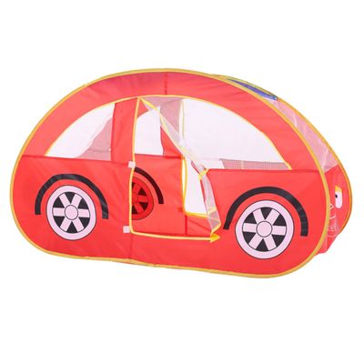 JOINPAYA Red Mesh Game Tent Portable Indoor Playhouse Foldable Castle for Aged Ball Pool Easy Setup and Durable Design for Imagination Development