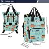 Diaper Bag Backpack Tote Multifunction Baby Nappy Changing Bags Cute Car Bus Large with Stroller Straps Travel view 3