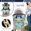 Diaper Bag Backpack Tote Multifunction Baby Nappy Changing Bags Cute Car Bus Large with Stroller Straps Travel view 4
