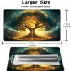 Playmat for MTG, Includes Storage Bag and 6 Dice, for TCG & CCG Trading Card Games Mat with Edge-Locking and Non-Slip, 24 x 14 inches Mousepad Desk Mats, Enchanted Tree of Life Pattern view 4