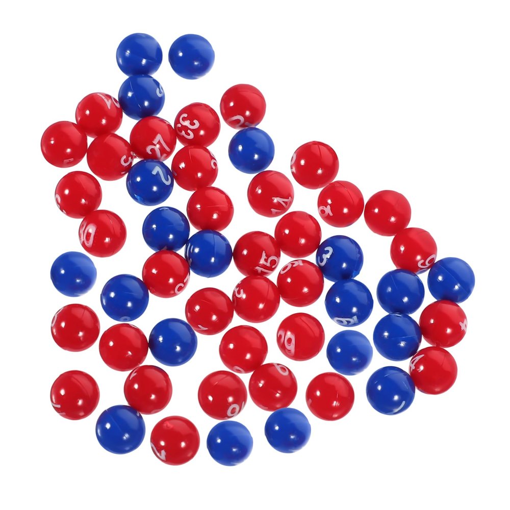Hemobllo 1Pack Printed Balls for Raffle Games Numbered Entertainment Balls for Parties and Bingo Lightweight and Easy to Transport Fun Game Accessories