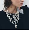 Baroque Imitation Pearl Handmade Bead Necklace Set,white,51+7cm view 3