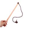 Kisangel 1set Wooden Spinning Wheel Toy Whipstring Handmade Vintage Top for Boys and Girls Adults Exercise view 4