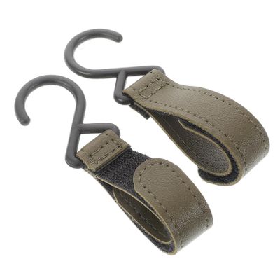 Abaodam 2pcs Stroller Hooks Durable Straps for Versatile Stroller Clips for Diaper Bags and Accessories Reliable Design for