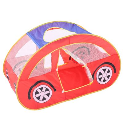 HEMOTON Red Mesh Tent Portable Indoor Castle for Foldable Design with Ocean Ball Pool Durable Playhouse for Ages Easy