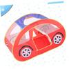 HEMOTON Red Mesh Tent Portable Indoor Castle for Foldable Design with Ocean Ball Pool Durable Playhouse for Ages Easy view 4