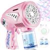 Bubble Gun - USB-C Rechargeable Bubble Machine with Larger-Size Bubbles Design & LED Light - Toys Gifts Ideas Age 3-15 for Boys Girls Party Favors Birthday Easter view 1