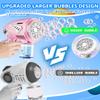 Bubble Gun - USB-C Rechargeable Bubble Machine with Larger-Size Bubbles Design & LED Light - Toys Gifts Ideas Age 3-15 for Boys Girls Party Favors Birthday Easter view 2