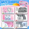 Bubble Gun - USB-C Rechargeable Bubble Machine with Larger-Size Bubbles Design & LED Light - Toys Gifts Ideas Age 3-15 for Boys Girls Party Favors Birthday Easter view 3