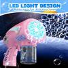 Bubble Gun - USB-C Rechargeable Bubble Machine with Larger-Size Bubbles Design & LED Light - Toys Gifts Ideas Age 3-15 for Boys Girls Party Favors Birthday Easter view 4