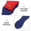 BESPORTBLE 1 Pair Kids Wooden Castanets Clappers: Kindergarten Must Haves Preschool Musical Instruments For Toddlers Music Toys For Early Education view 3