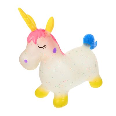 UPKOCH Unicorn Bounce Toy Boy Girl Inflatable Riding Horse for Boys and Girls Interactive Jumping Toy