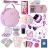 Kagenmi Play Purse for Little Girls, 39Pcs Toddler Purse with Makeup for Girls Age 3 4 5 6+, Pretend Princess Toys Includes Phone, Watch, Camera,Wallet, Kids Toy Purse Christmas Birthday Gift view 1