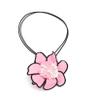 ZYIBPMSJKQCFK Handmade Fabric Flower Pendant Vintage Necklace Accessory,rose Red,90cm view 3