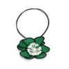 ZYIBPMSJKQCFK Handmade Fabric Flower Pendant Vintage Necklace Accessory,rose Red,90cm view 4
