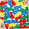 Abaodam 1 Set Chess Pieces Game Pawns with Dice for Family Activities and Educational Use Wooden Playing Pieces for Board Games and School Fun view 3