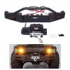 for Hpi Venture Artificial for Hilux Hynix Winch 1/18 Front Bumper with Light Brushed Version Special Winch Upgrade Accessories Rc Car Headlamps Lights(Bumper Add Winch) view 2